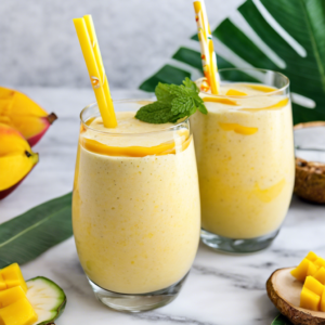 Read more about the article Mango Banana Smoothie: Tropical Bliss in a Sip!