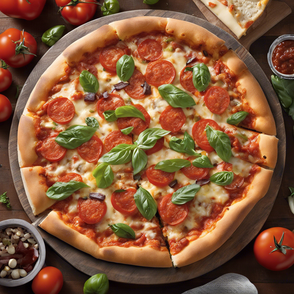 Read more about the article PizzaTypically featuring a thin or thick crust topped with tomato sauce, cheese, and a variety of meats, vegetables, and other toppings.