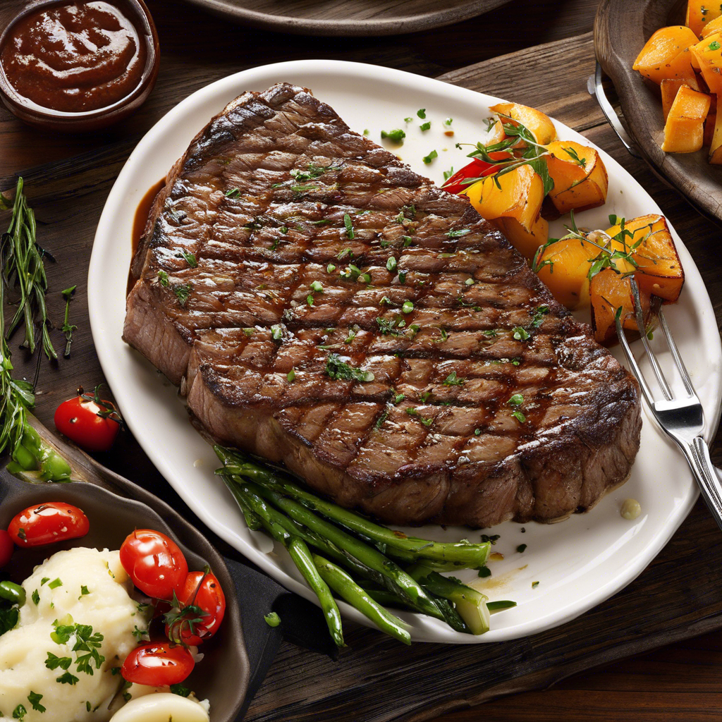 You are currently viewing Steak Various cuts of beef steak, often grilled or pan-seared, served with sides like mashed potatoes and vegetables.