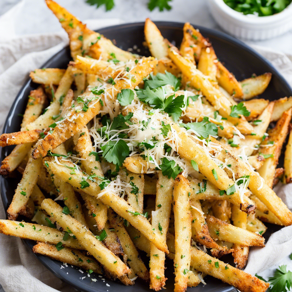 You are currently viewing BAKED GARLIC PARMESAN FRIES