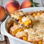 Super Easy Peach Cobbler